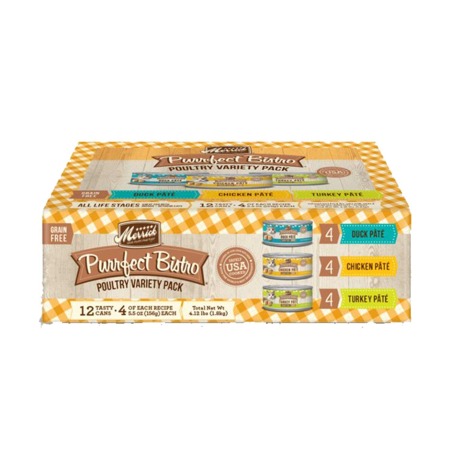 Merrick Grain Free Purrfect Bistro Pate Cat Food - Healthber