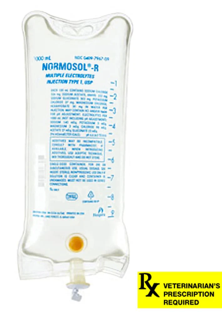 Rx Normosol-R Electrolye Injection Solution, 1000mL - Healthber