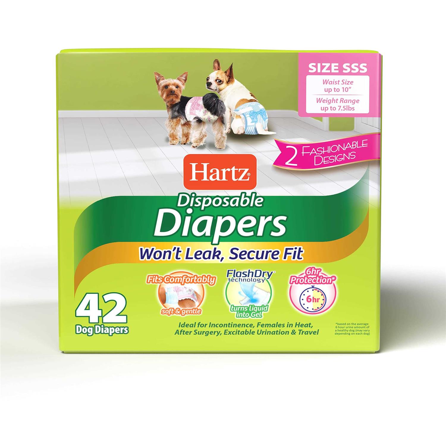 Hartz Disposable Male & Female Dog Diapers - Healthber