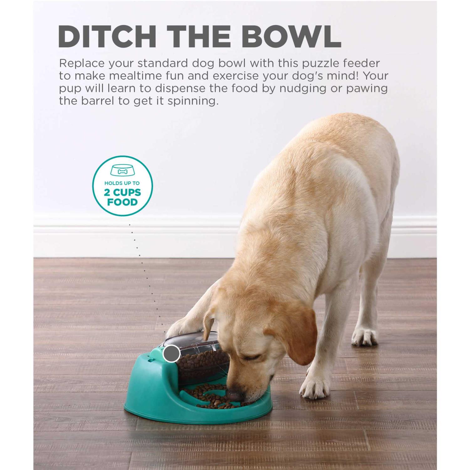 Outward Hound Spin N’ Eat Puzzle Dog Toy - Healthber