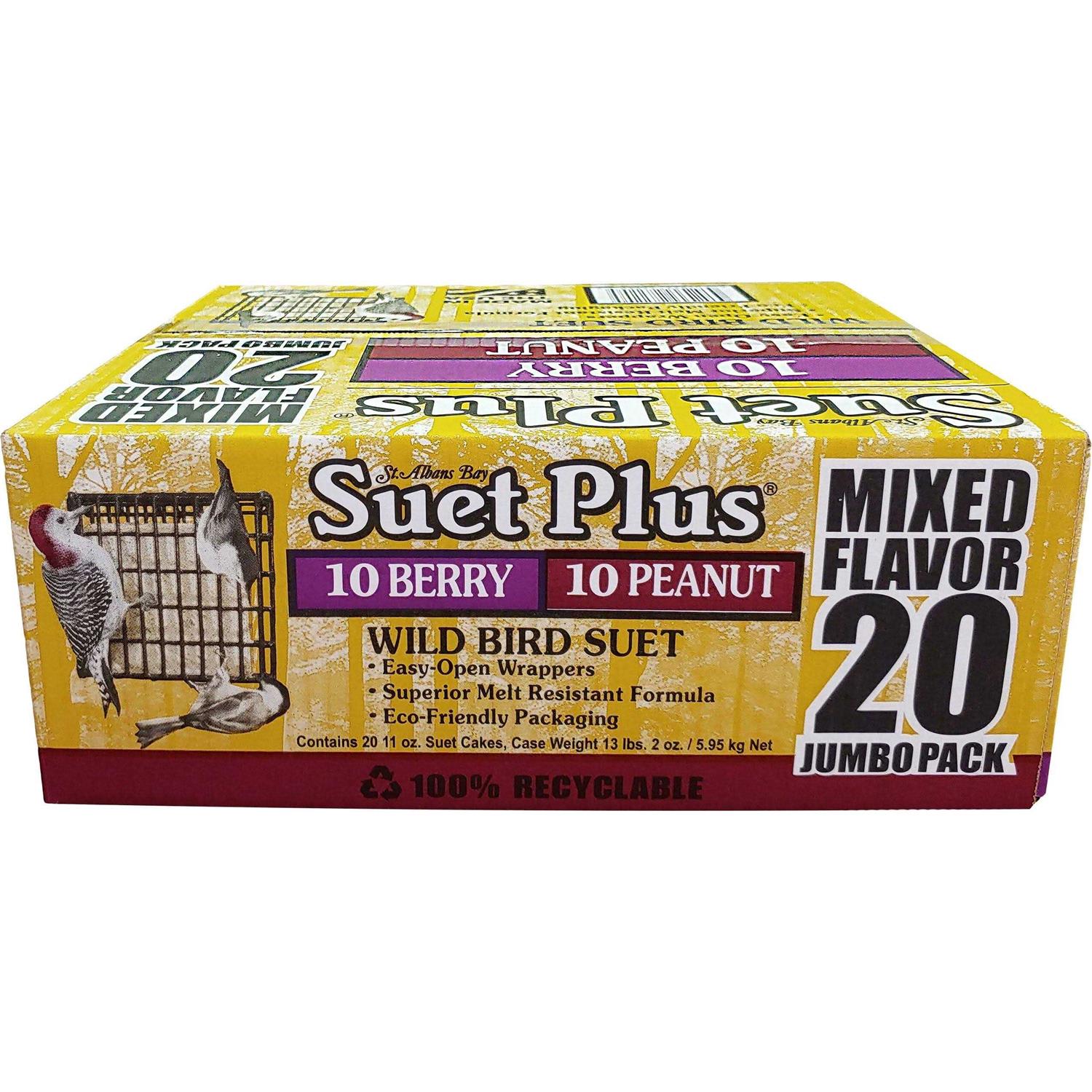 Suet Plus Mixed 20 Pack By Wildlife Sciences - Healthber