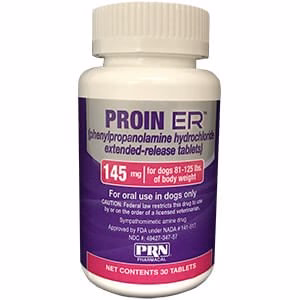 Rx Proin ER (phenylpropanolamine hydrochloride) Extended-Release Tablets for Dogs - Healthber