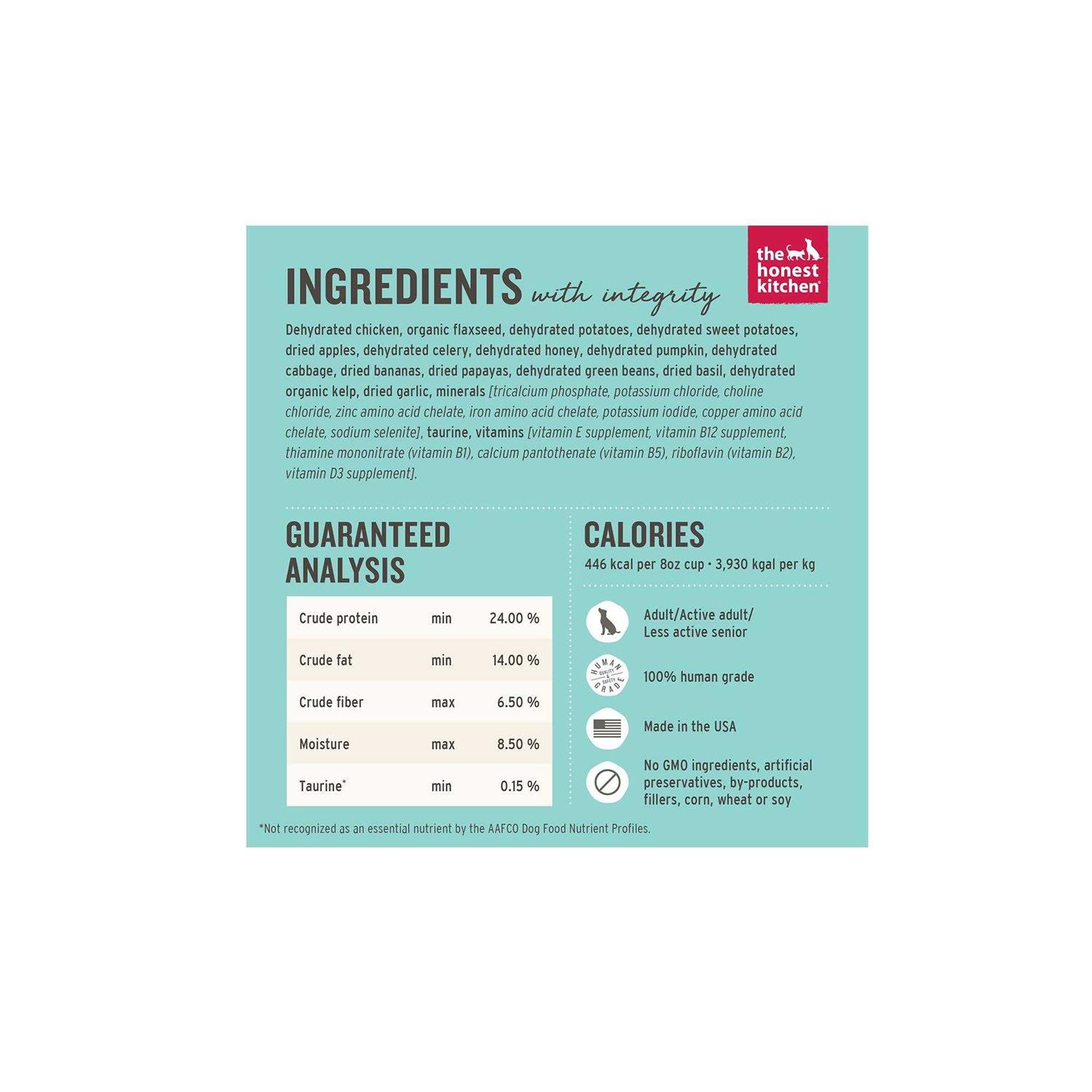 The Honest Kitchen Dehydrated Grain Free Chicken Dog Food - Healthber