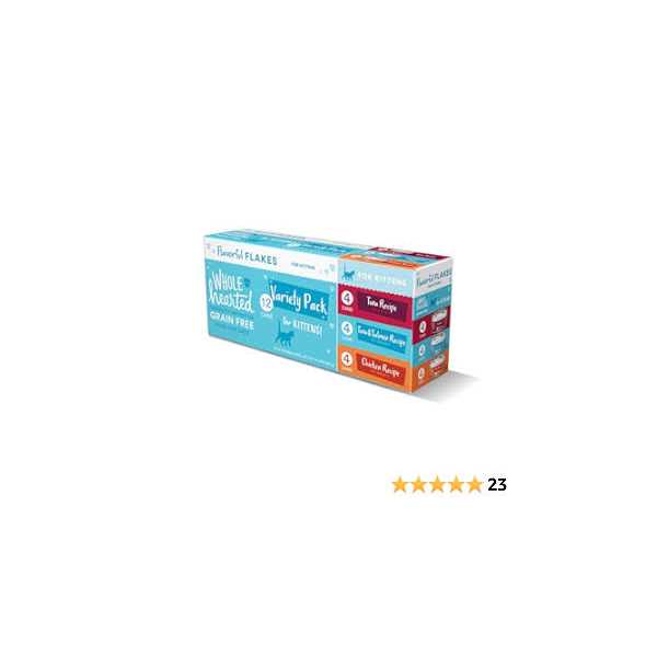 WholeHearted Kitten Flakes Wet Cat Food Variety Pack - Healthber