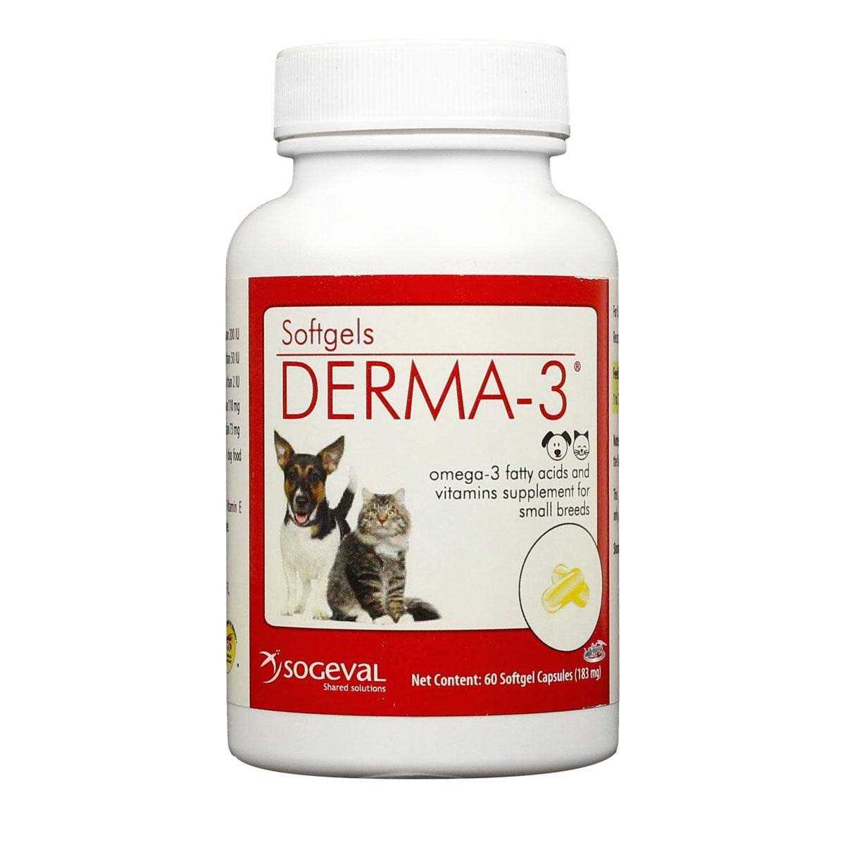 Derma-3 Large Breed Softgels - Healthber