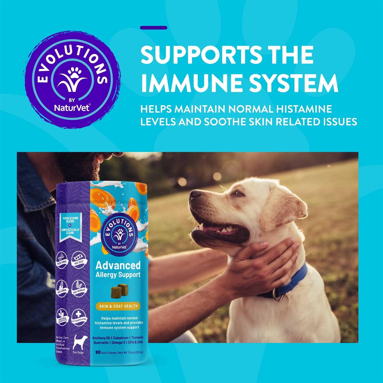 NaturVet Evolutions Advanced Allergy Support Soft Chews - Healthber