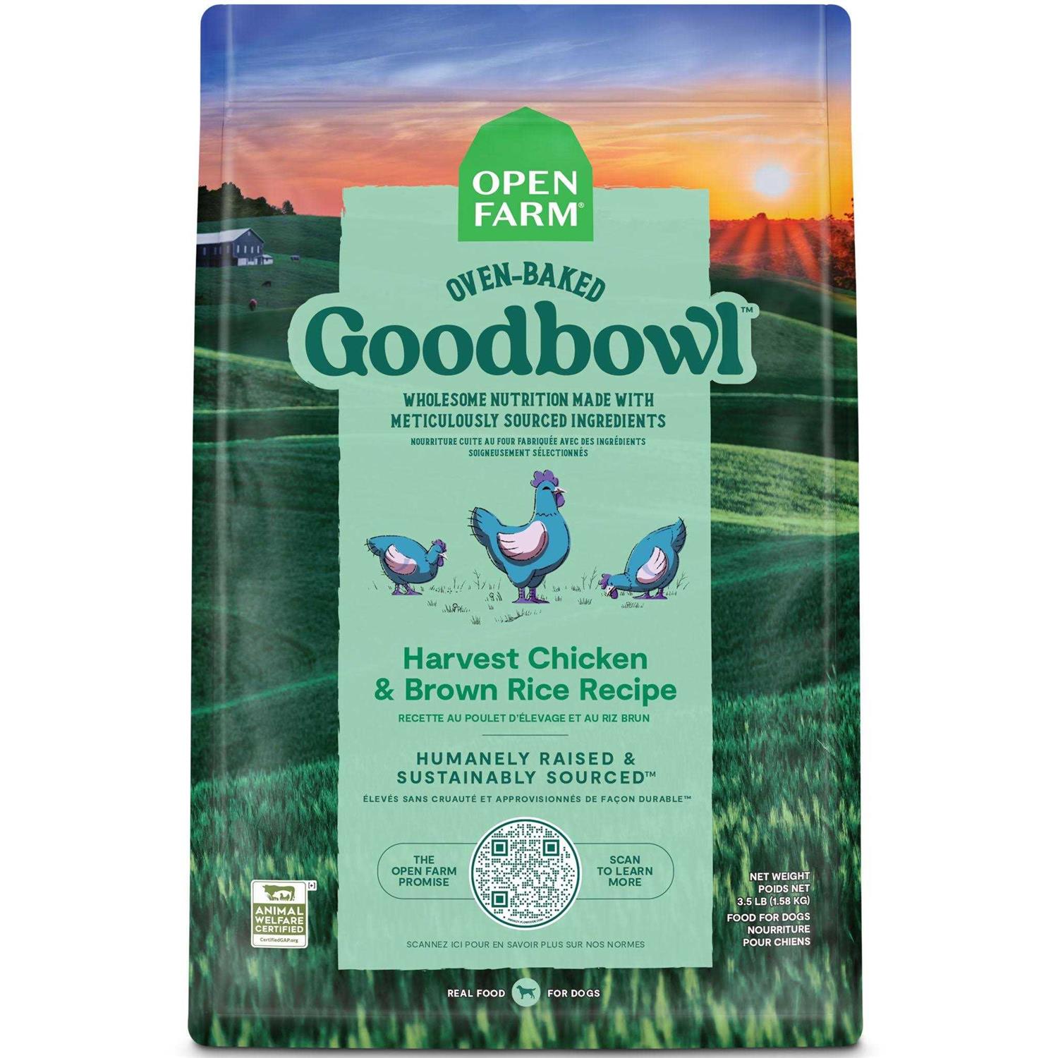Open Farm Goodbowl Harvest Chicken Brown Rice Recipe Dog Food - Healthber