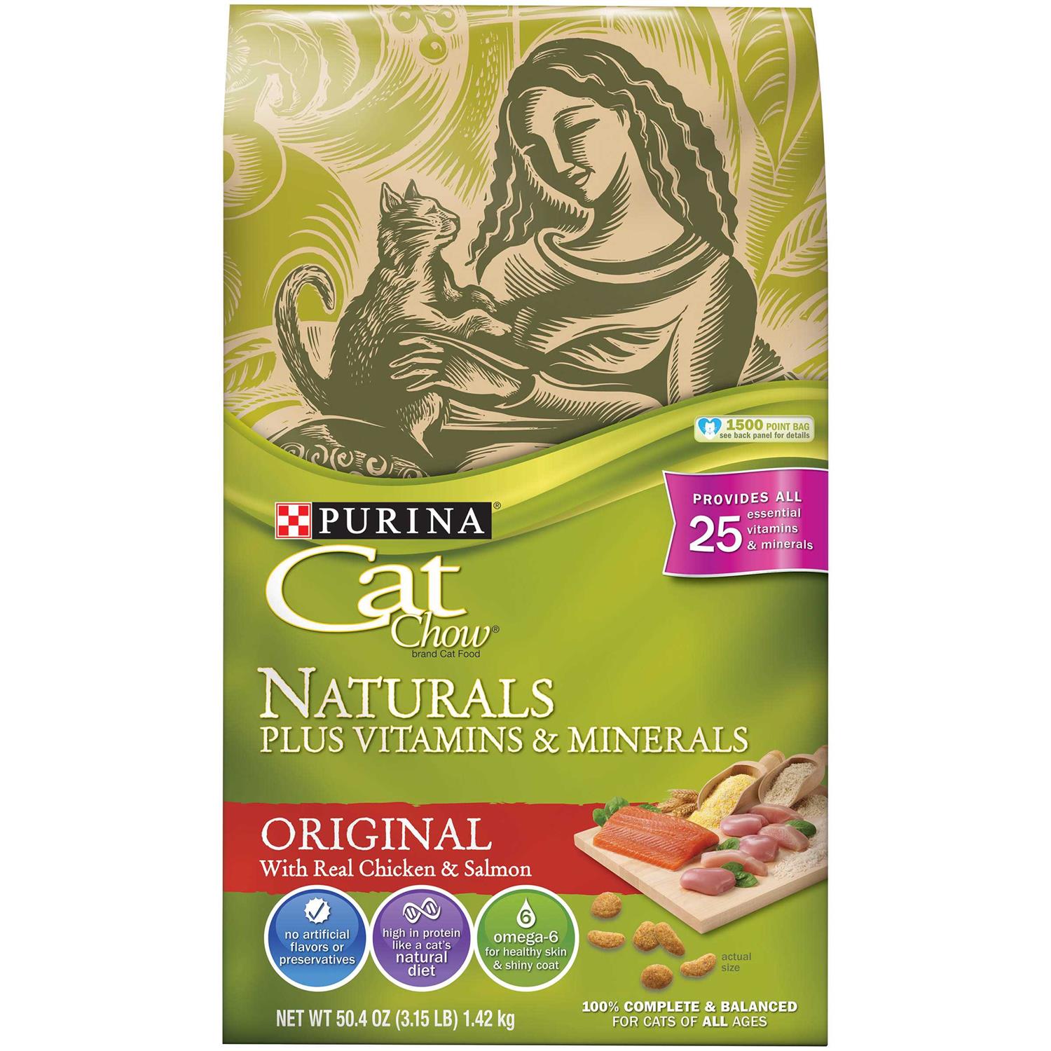 Purina Cat Chow Naturals Original Dry Cat Food - Healthber