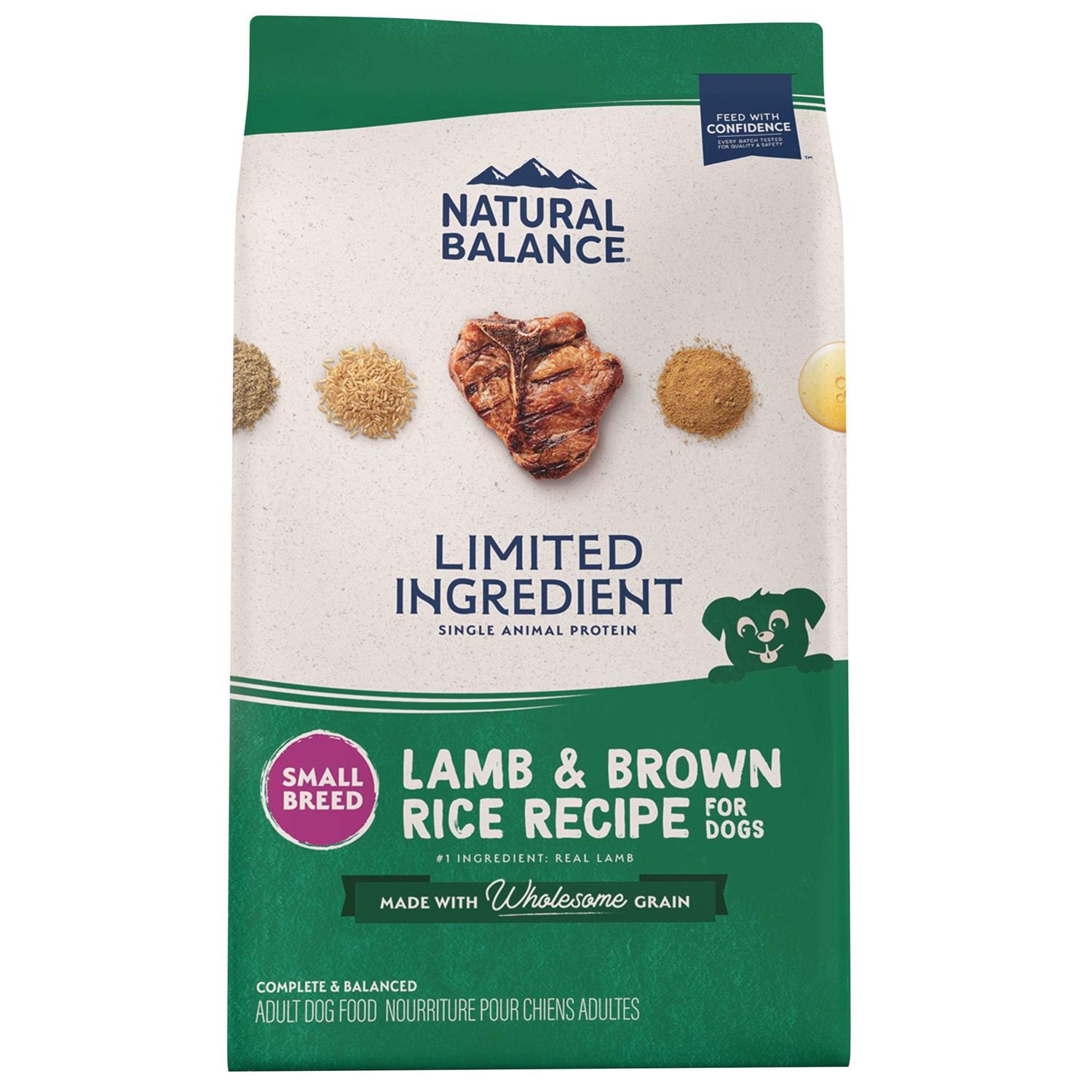Natural Balance Limited Ingredient Lamb & Brown Rice Breed Dry Dog Food - Healthber