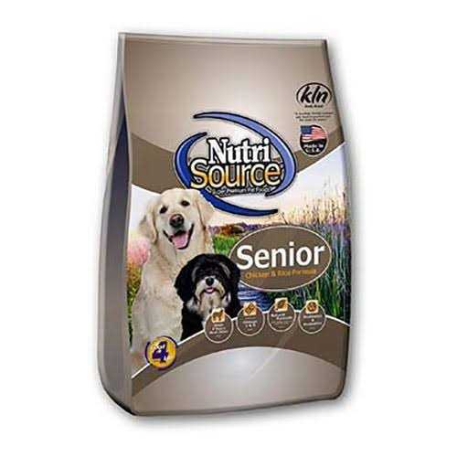 NutriSource Senior Chicken Rice Dry Dog Food - Healthber