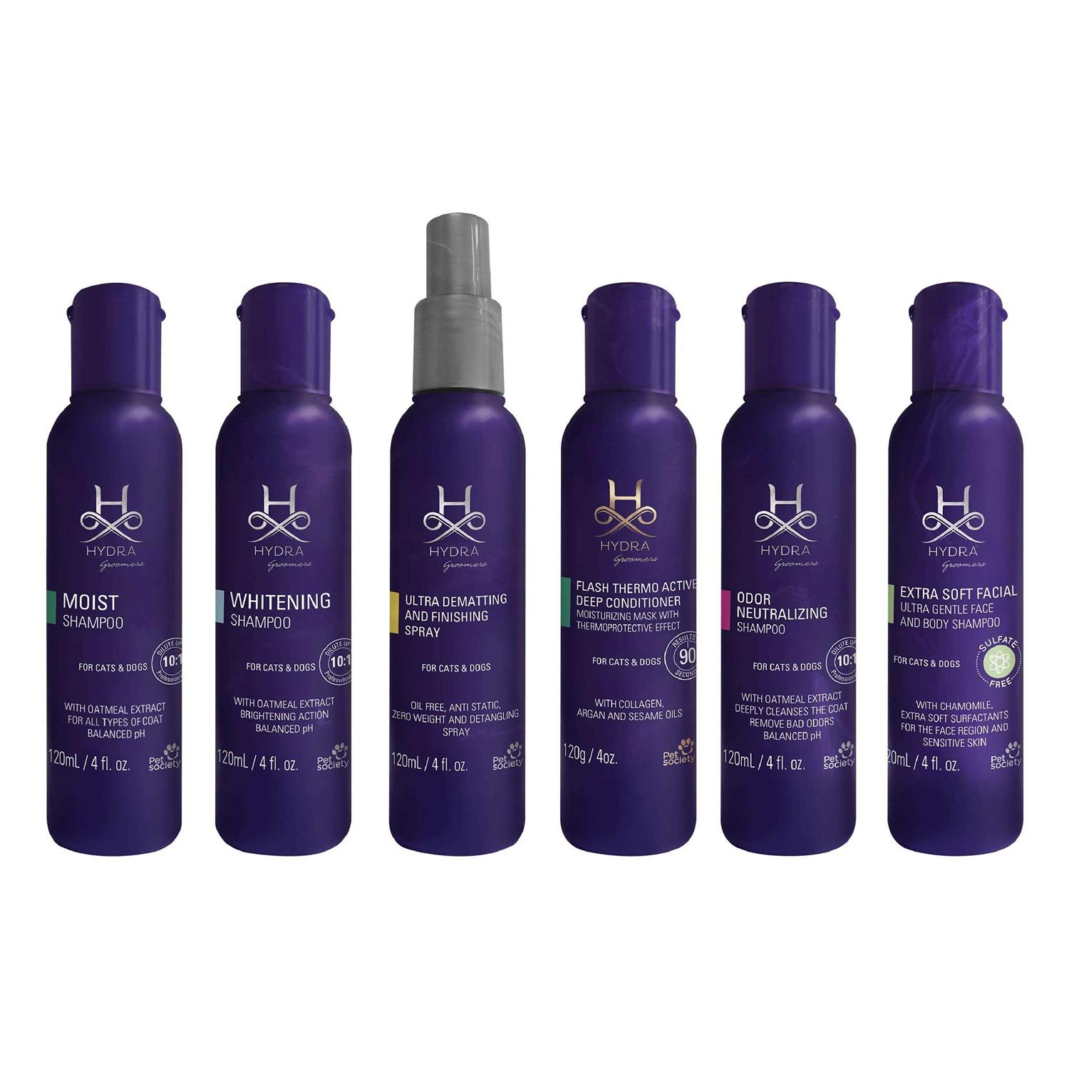 Hydra Professional Experience Set, cat and Dog grooming Shampoo, conditioner, and Sprays, Dog and cat grooming Supplies - Healthber