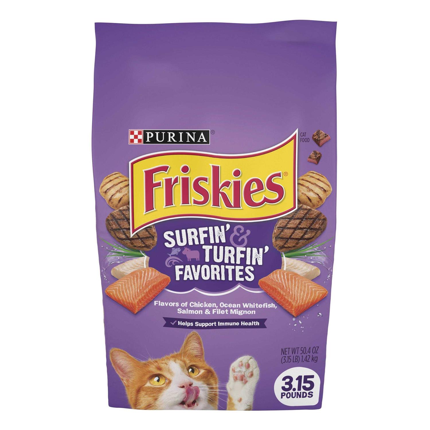 Friskies Surfin’ & Turfin’ Favorites Dry Cat Food - Healthber