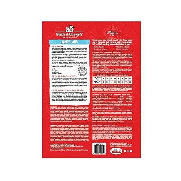 Stella & Chewy’s Dandy Lamb Dinner Patties Freeze-Dried Dog Food - Healthber
