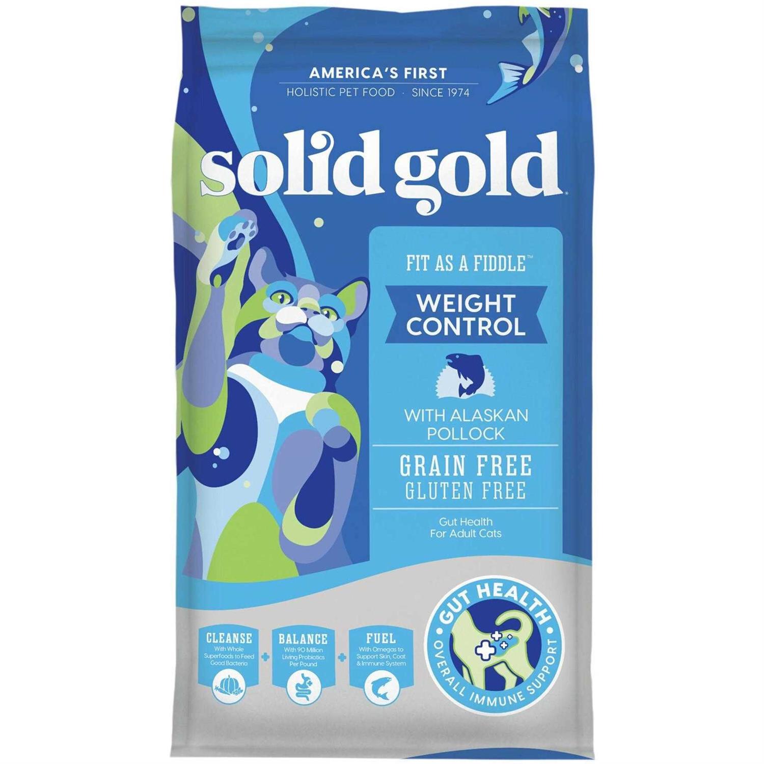 Solid Gold Fit as a Fiddle Grain-Free Alaskan Pollock Dry Cat Food - Healthber