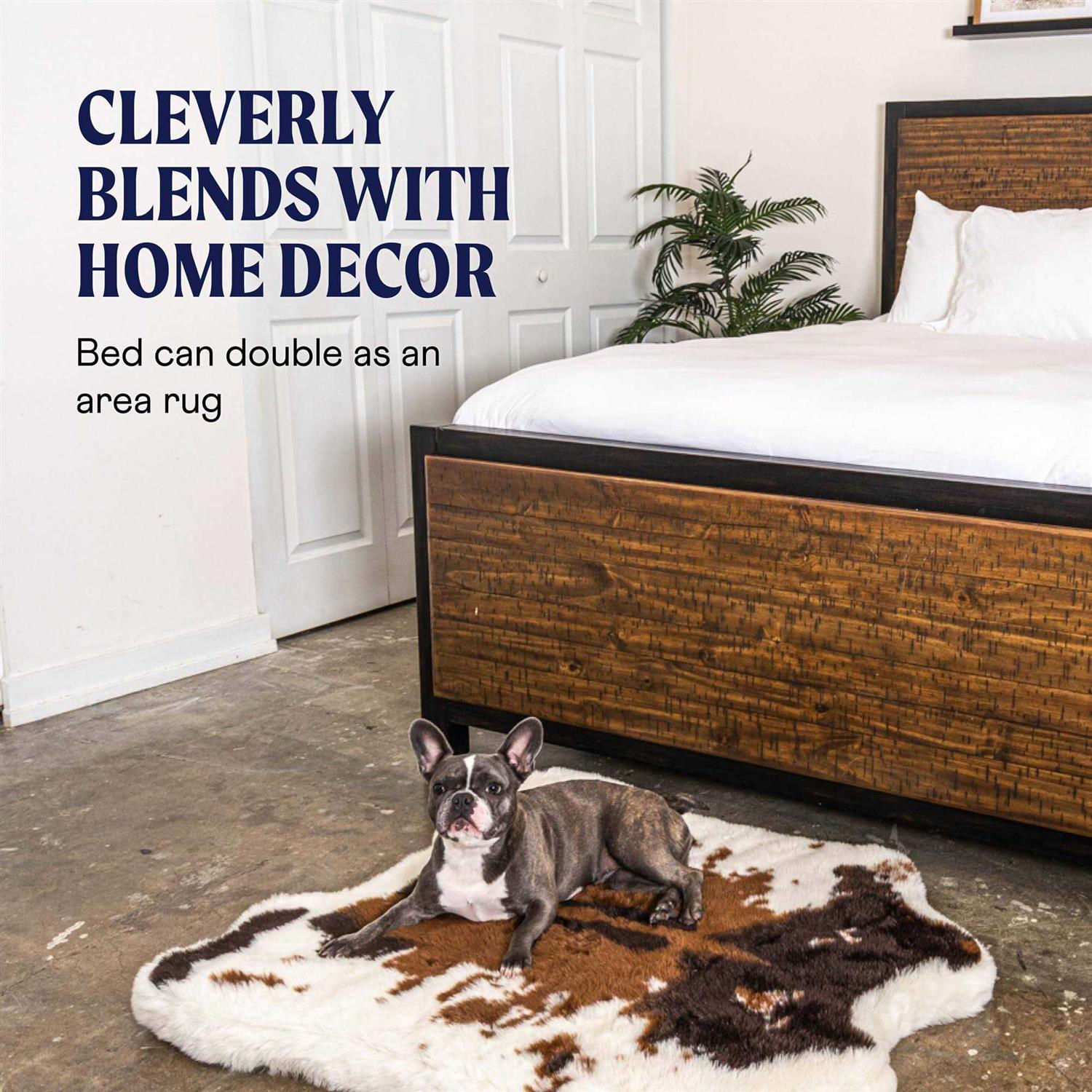 Paw PupRug Animal Print Memory Foam Dog Bed - Healthber
