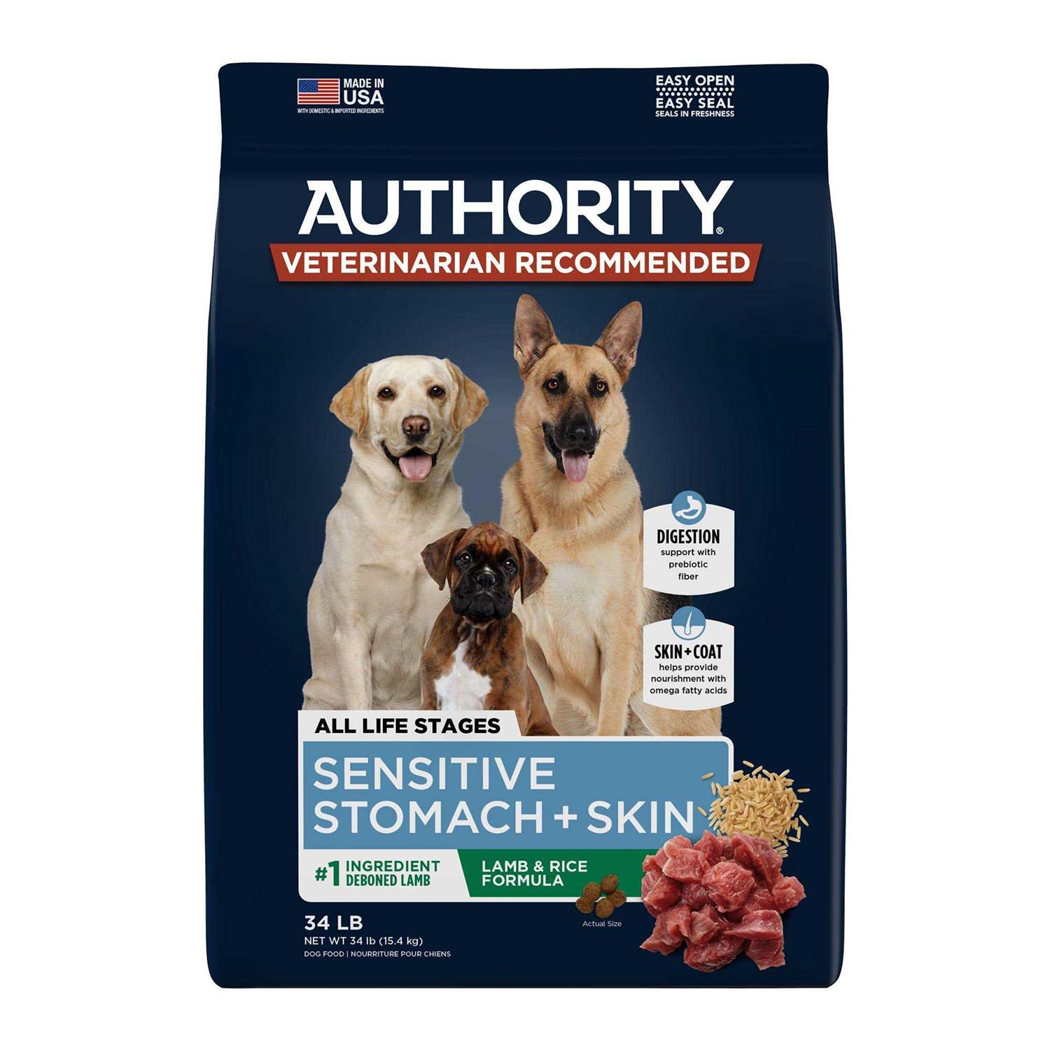 Authority Sensitive Stomach and Skin All Life Stage Dry Dog Food - Healthber