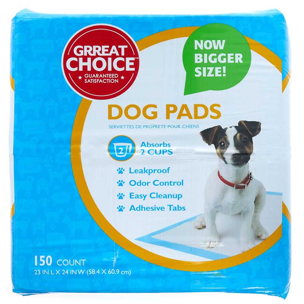 Great Choice Dog Pads – 23L x 24W in Blue, Size: 150 Count | PetSmart - Healthber