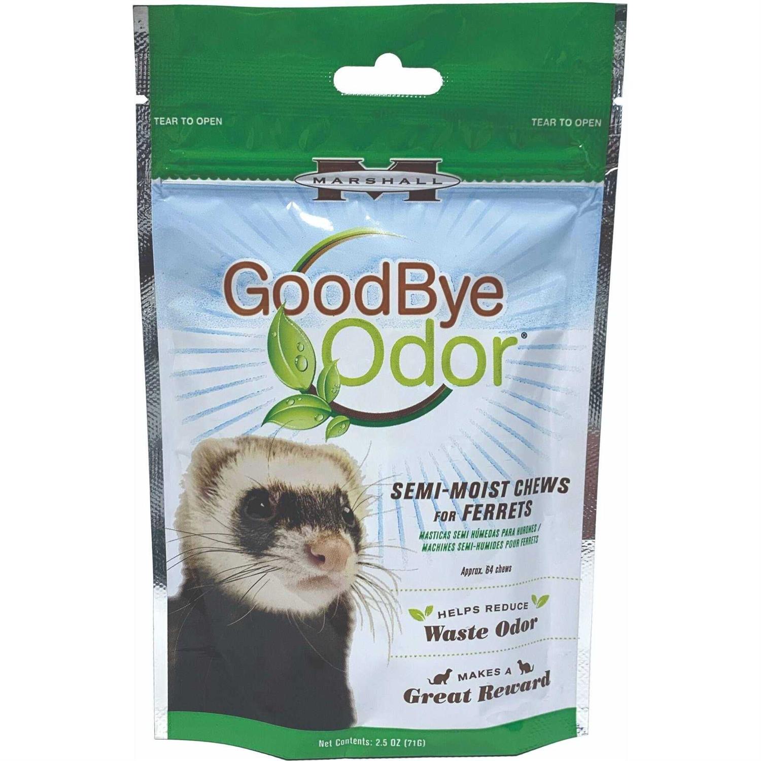 Marshall Goodbye Odor Semi-Moist Treats for Ferrets - Healthber