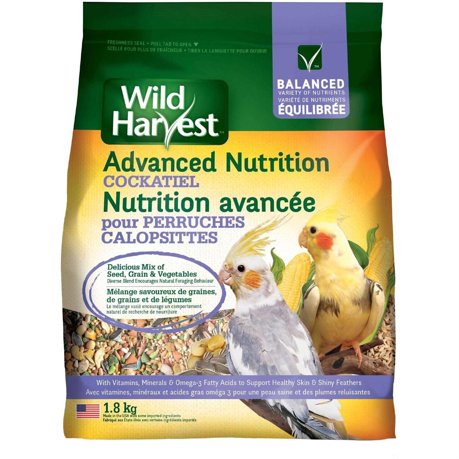 Wild Harvest Cockatiel Advanced Nutrition Diet - Healthber