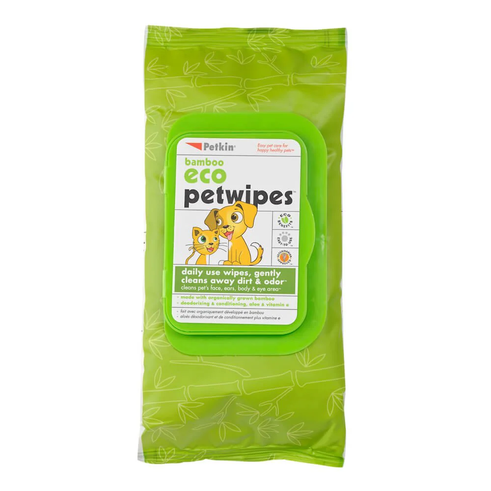 Bamboo Eco Petwipes, 80 ct - Healthber