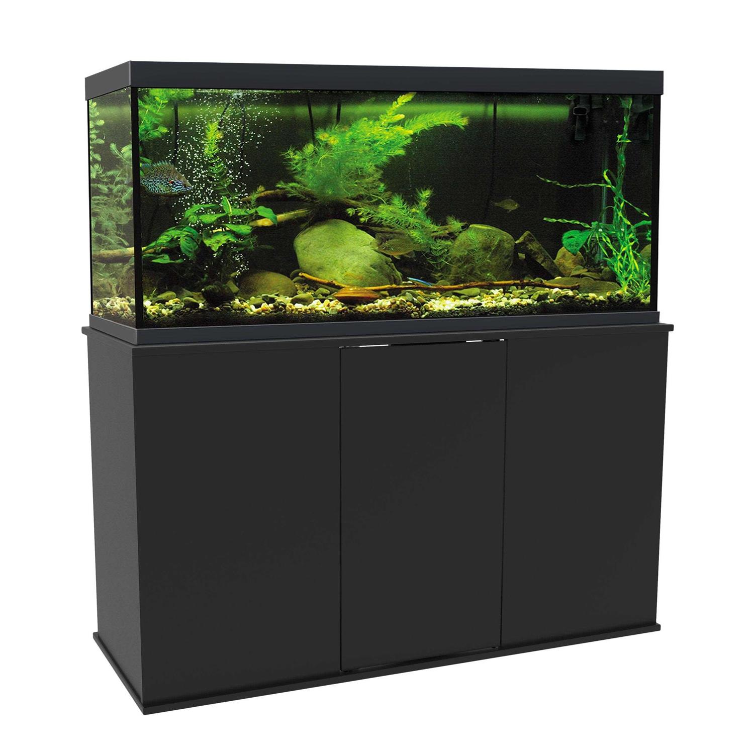 Aquatic Fundamentals 75/90 Gallon Wood Aquarium Stand - Healthber
