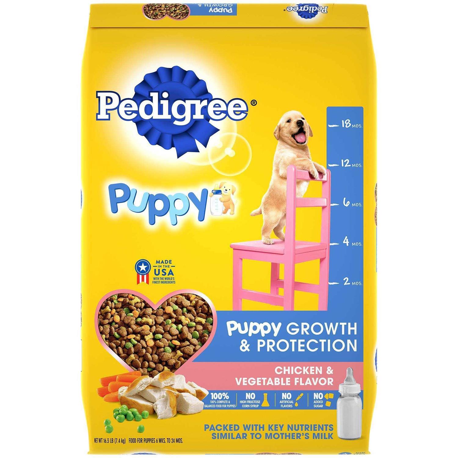 Pedigree Puppy Growth & Protection Chicken & Vegetable Dry Dog Food - Healthber