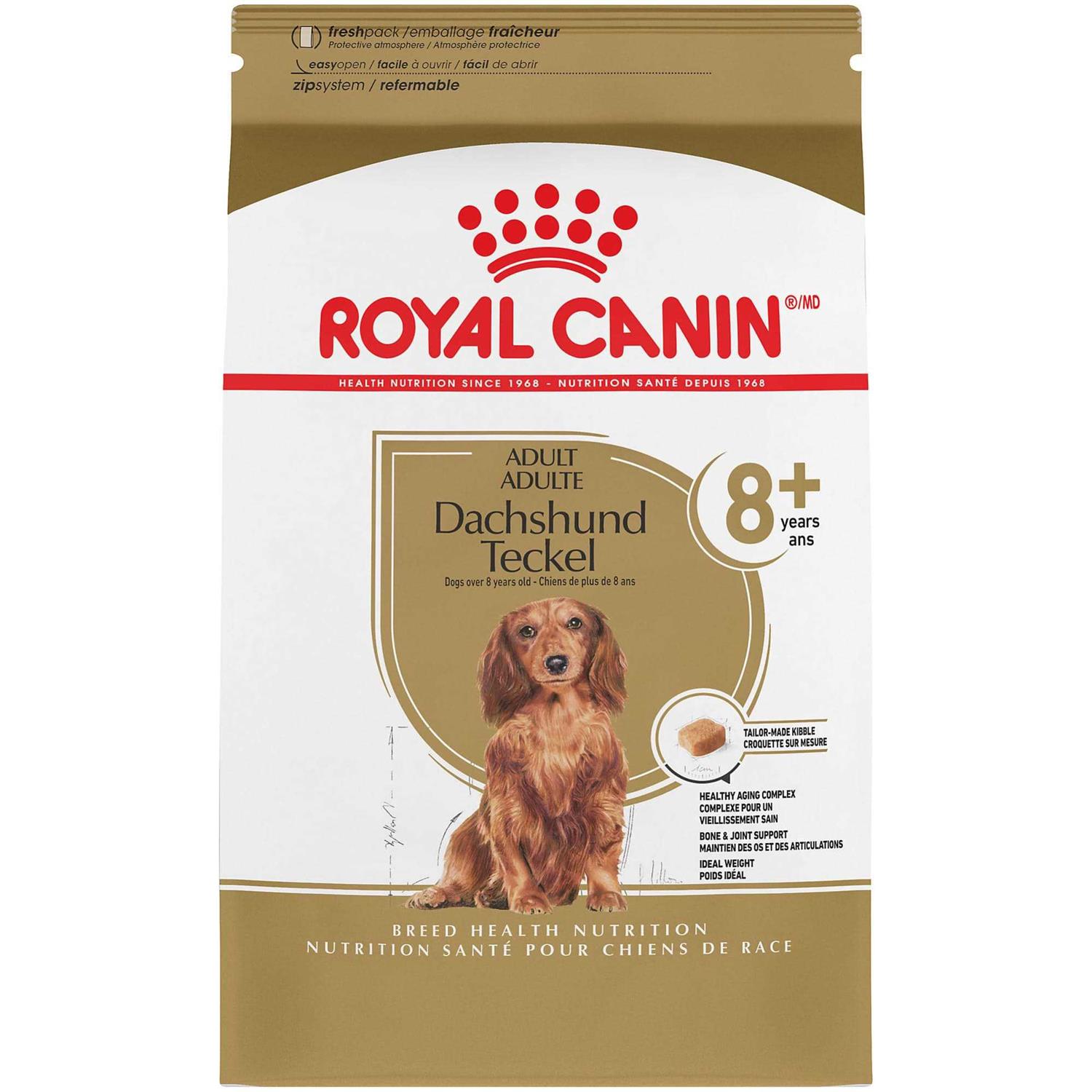 Royal Canin Breed Health Nutrition Dachshund 8+ Adult Dry Dog Food - Healthber