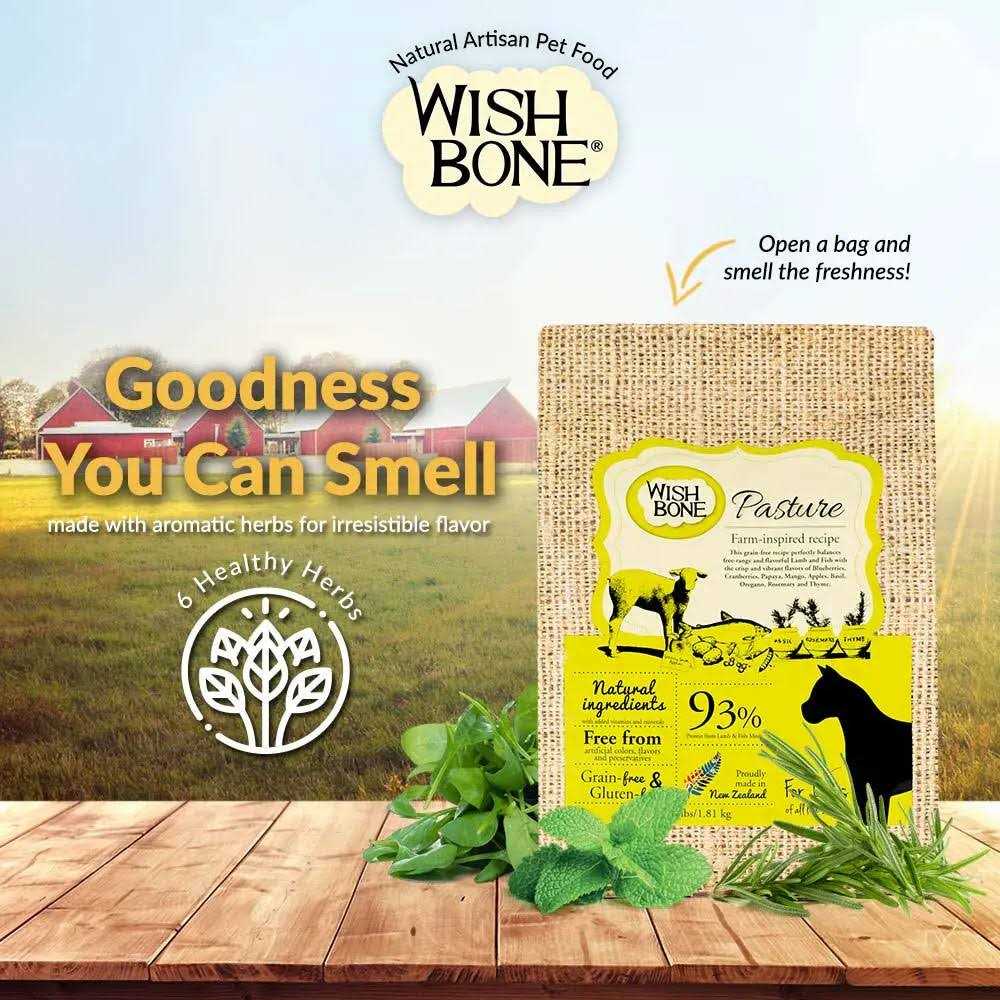 Wishbone Pasture Grain-Free Dry Dog Food - Healthber
