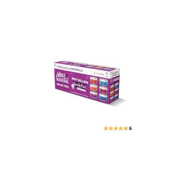 WholeHearted Grain Free Mouthwatering Morsels Wet Cat Food Variety Pack - Healthber
