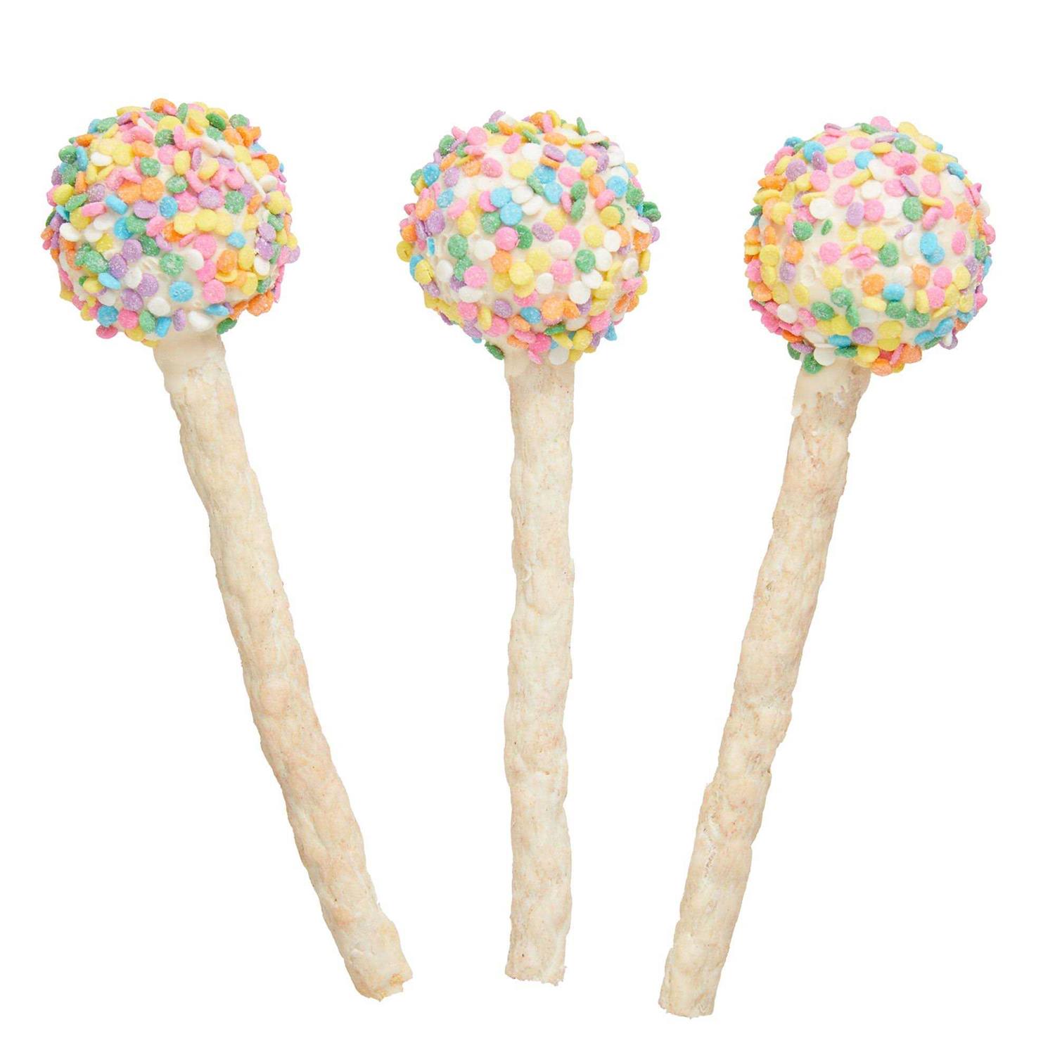 Wiggles & Wags Bake Shop Celebration Cake Pops Dog Treats - Healthber