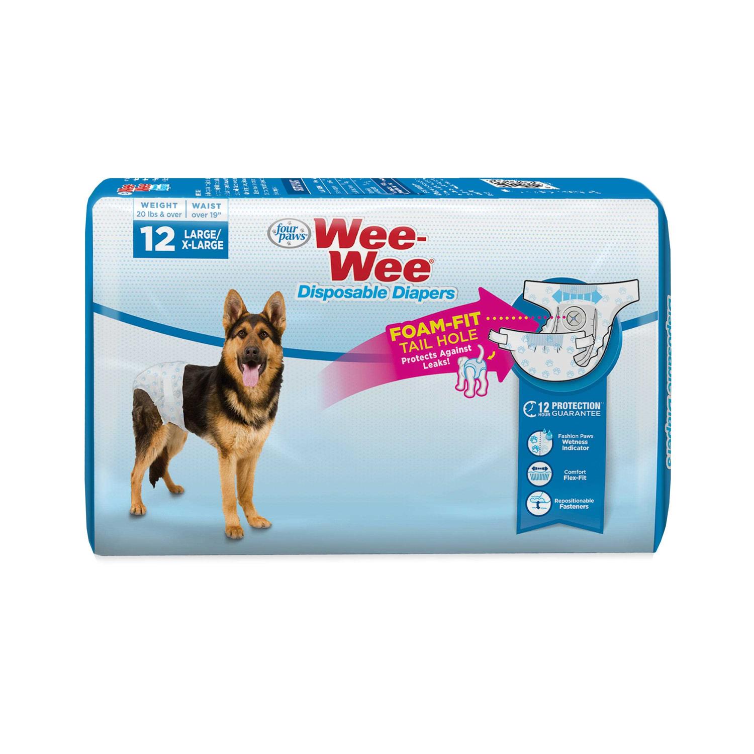Four Paws Wee Wee Disposable Diapers - Healthber