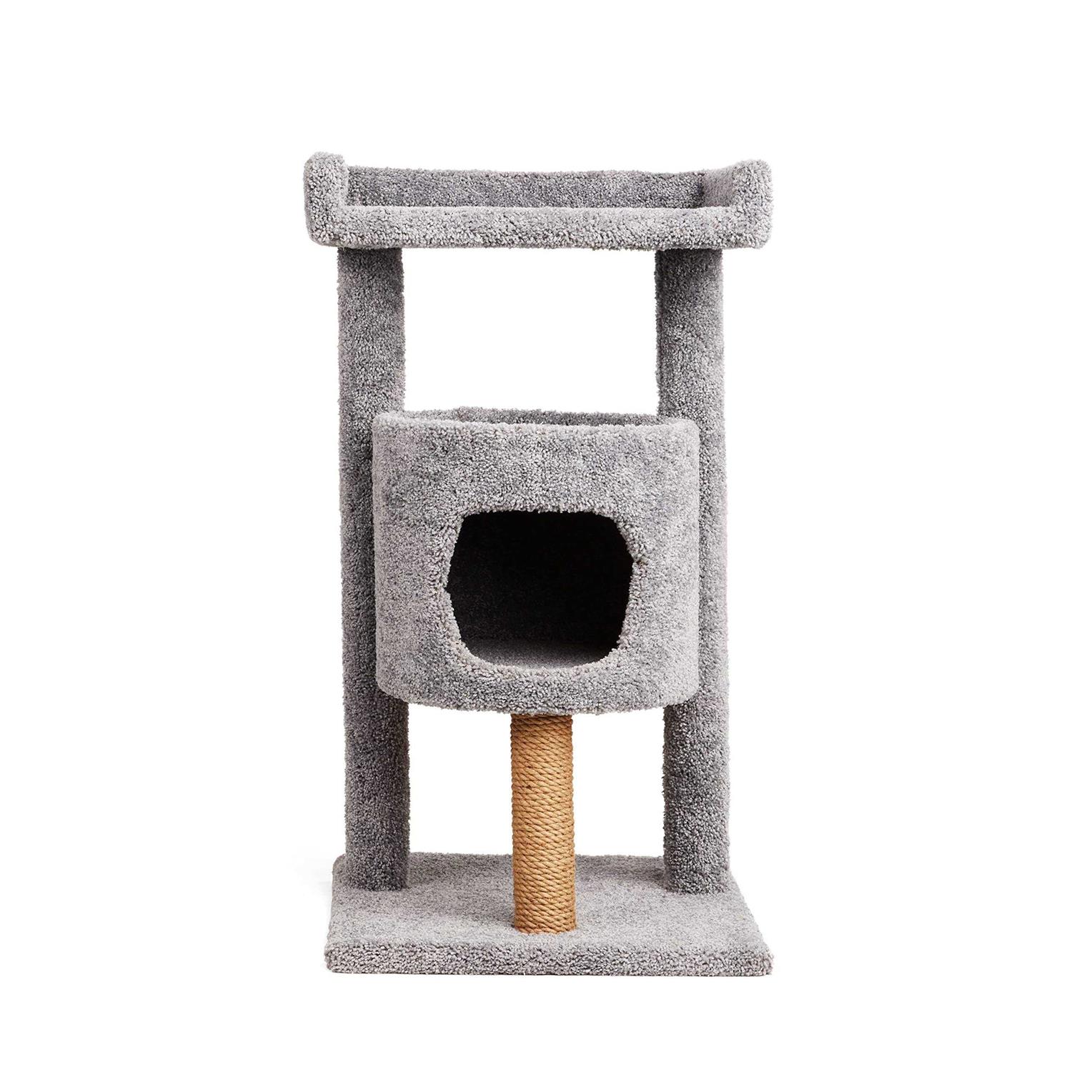 EveryYay Lookout Loft Cat Tree with Carpet Diner and Condo - Healthber