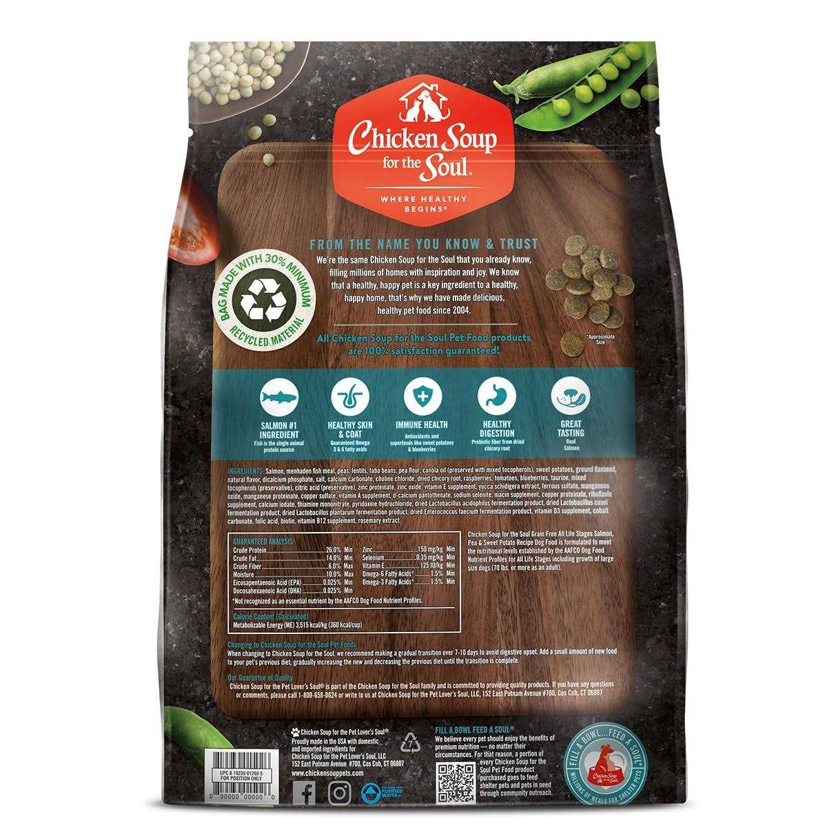 Chicken Soup for The Soul Grain Free Pea Sweet Potato Dry Dog Food - Healthber