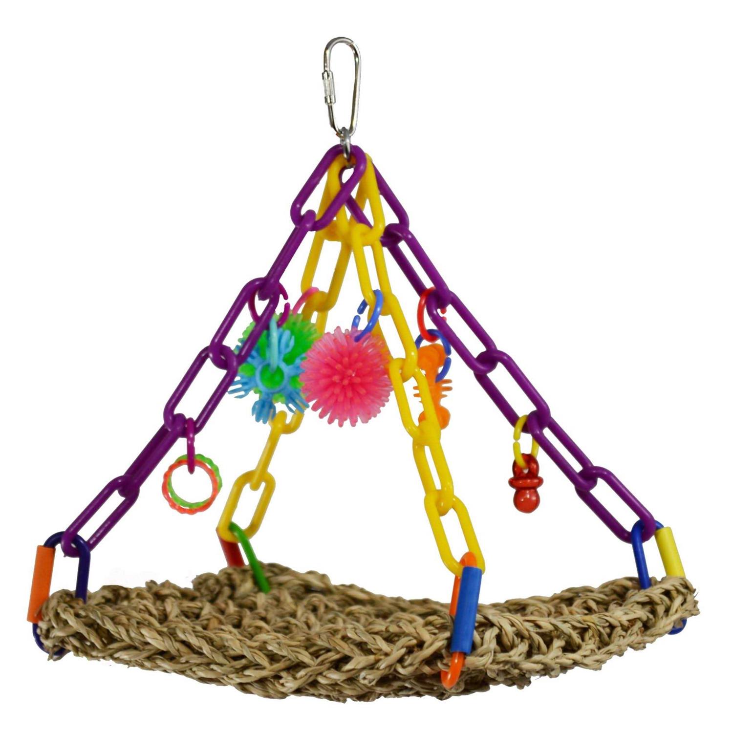Super Bird Creations SB747 Mini Flying Trapeze Bird Toy - Healthber
