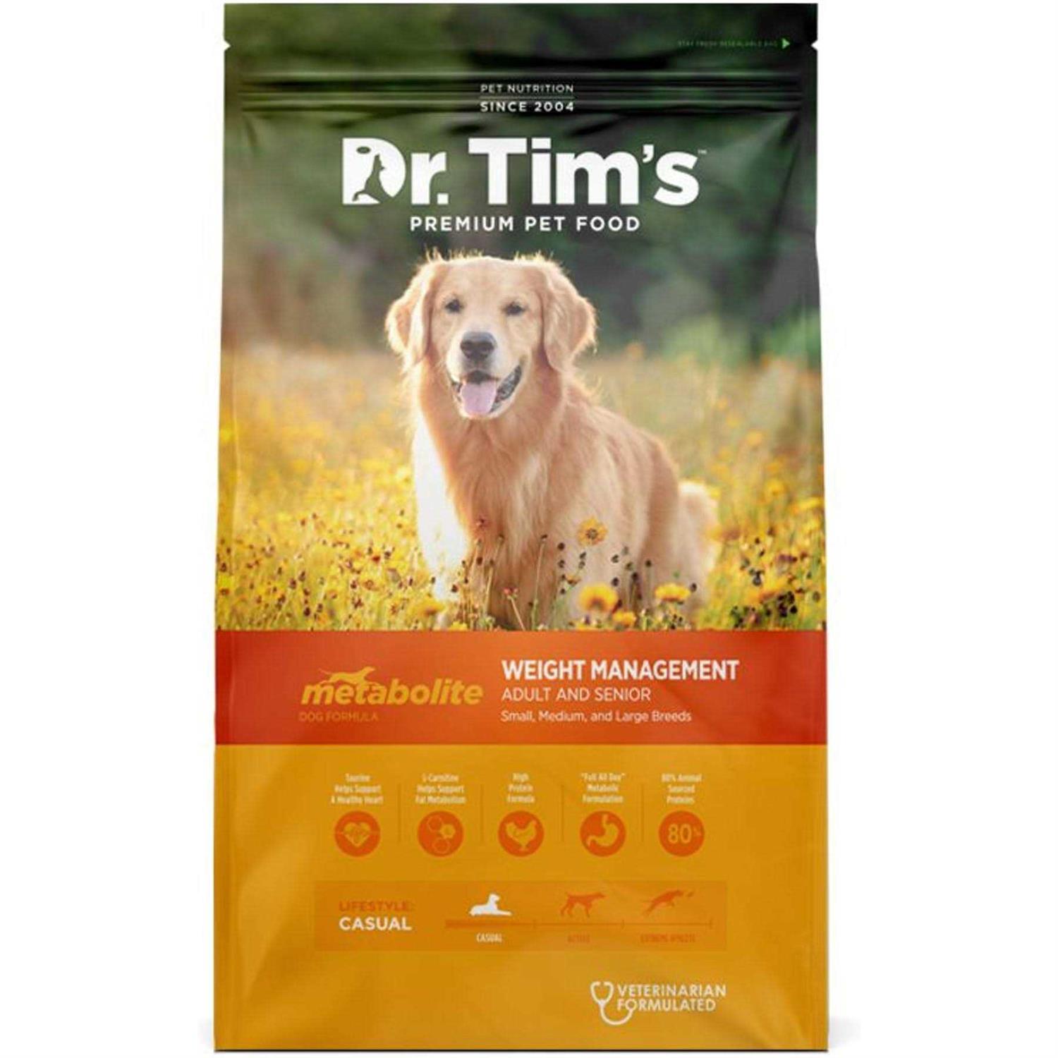 Dr. Tim’s Metabolite Weight Management Formula Dry Dog Food - Healthber