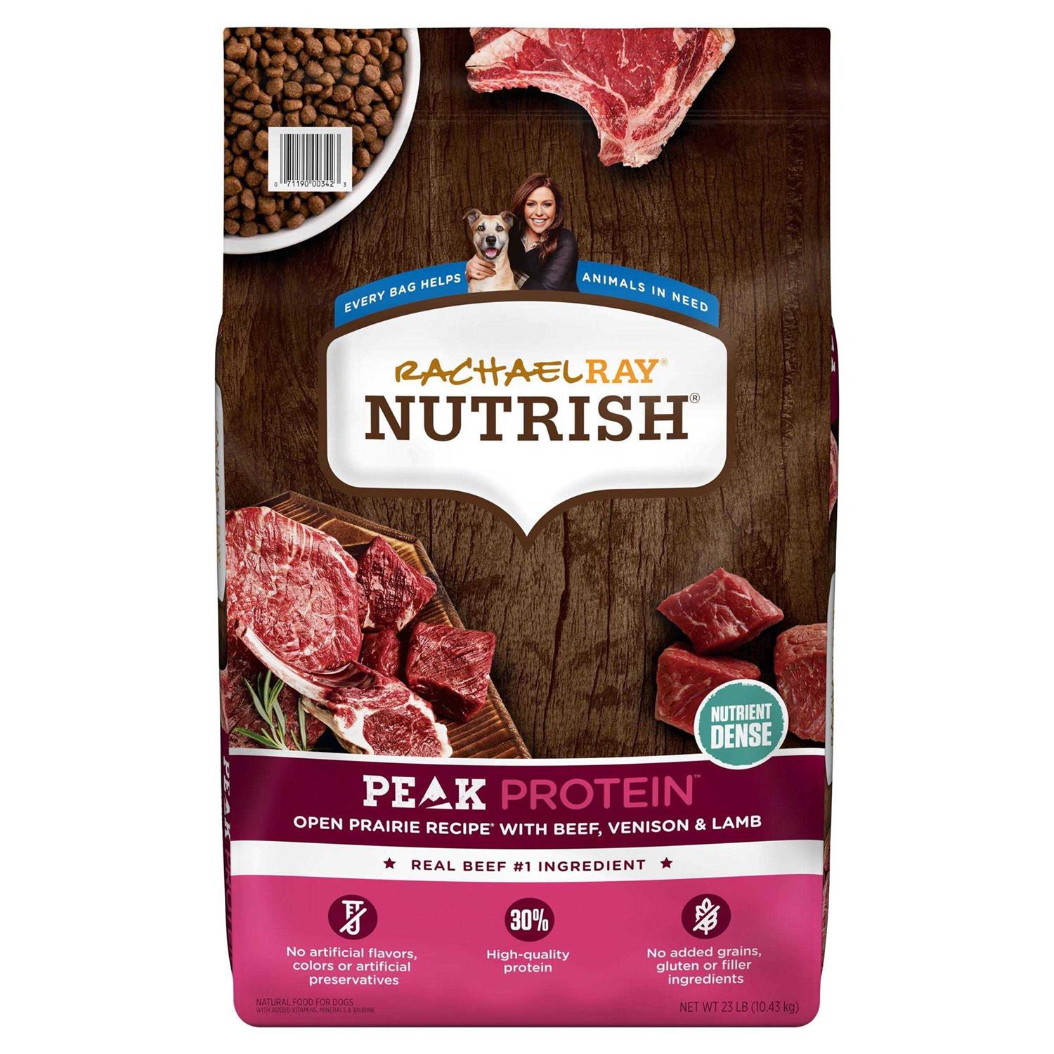 Rachael Ray Nutrish Peak Natural Dry Dog Food Open Prairie Recipe with Beef - Healthber