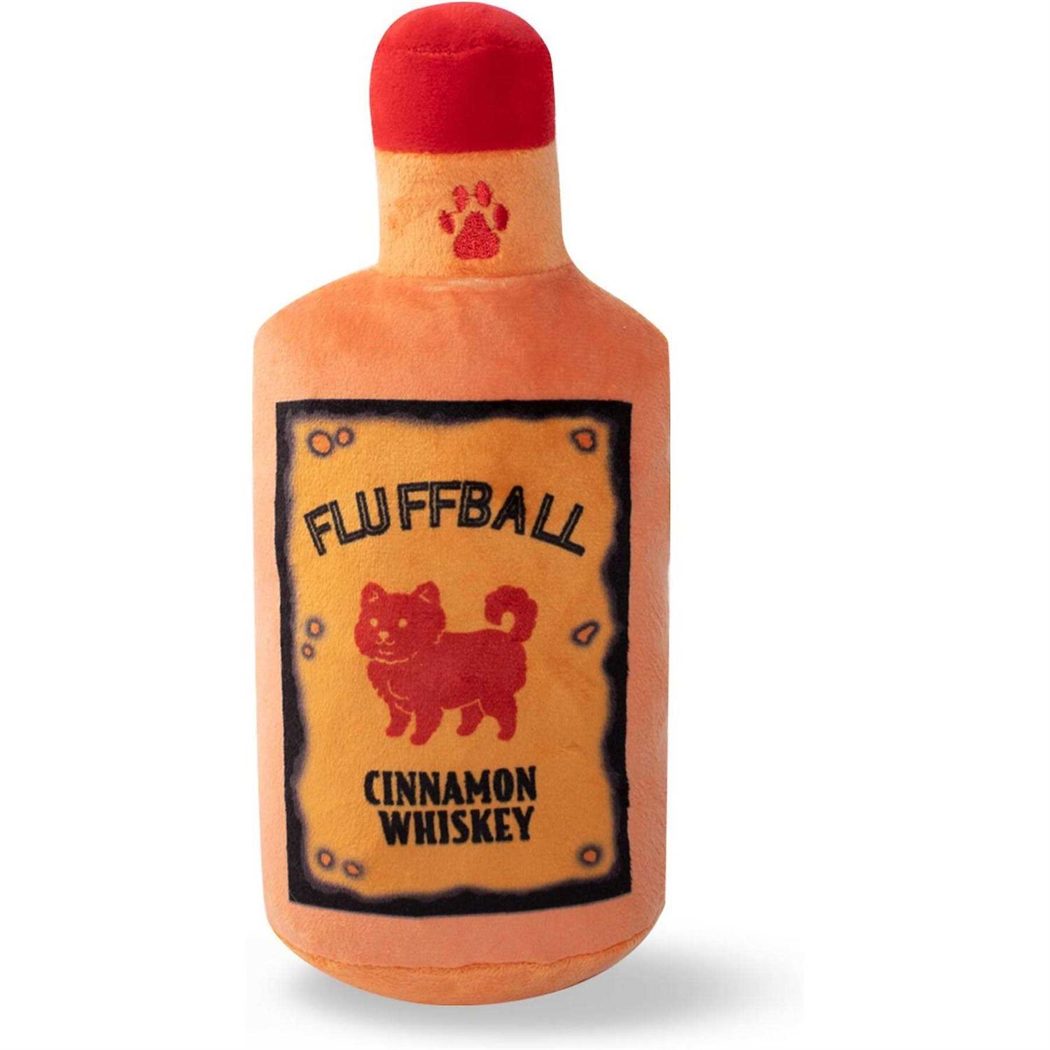 Fringe Studio Plush Dog Toy Fluffball Cinnamon Whiskey 289715 - Healthber