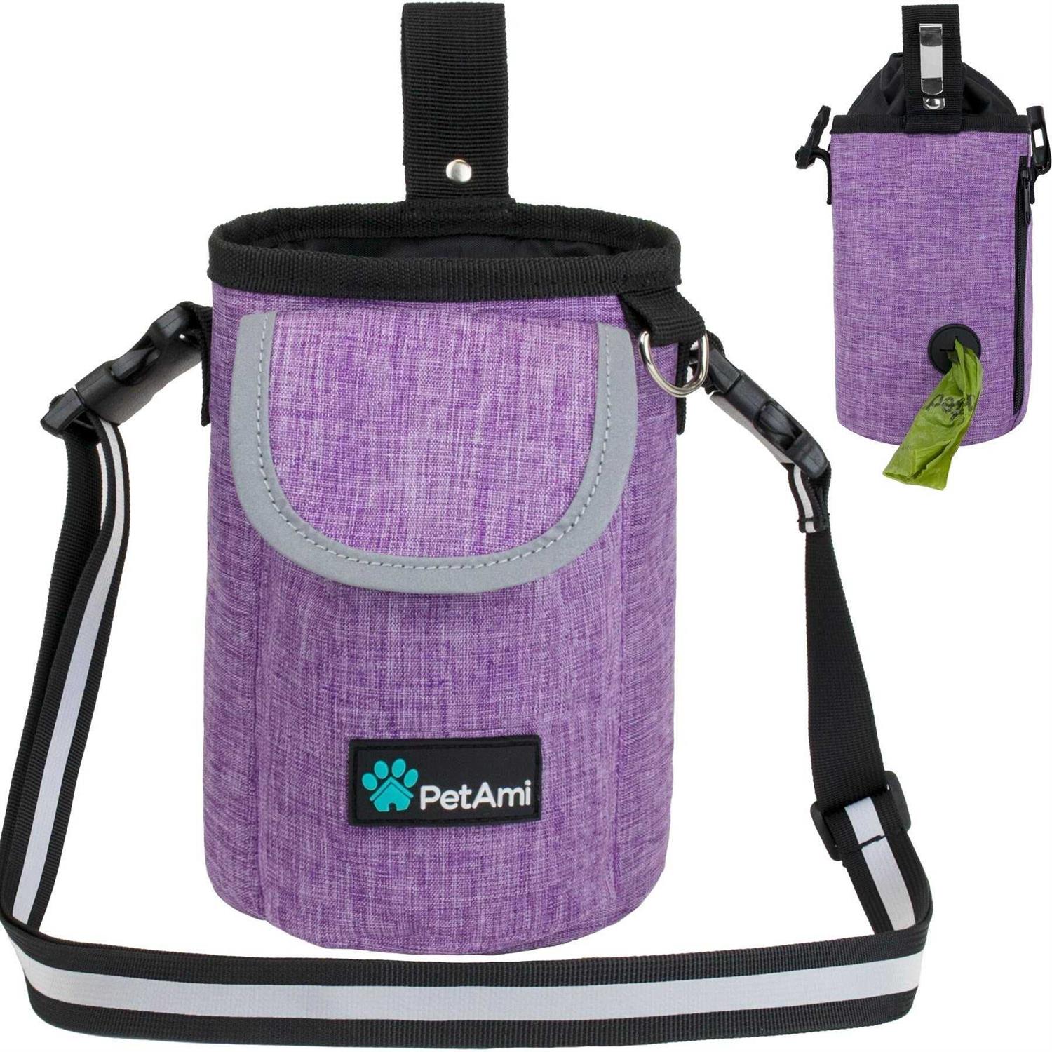 PetAmi Dog Treat Pouch Large Pet Training Treat Pouch with Pocket - Healthber
