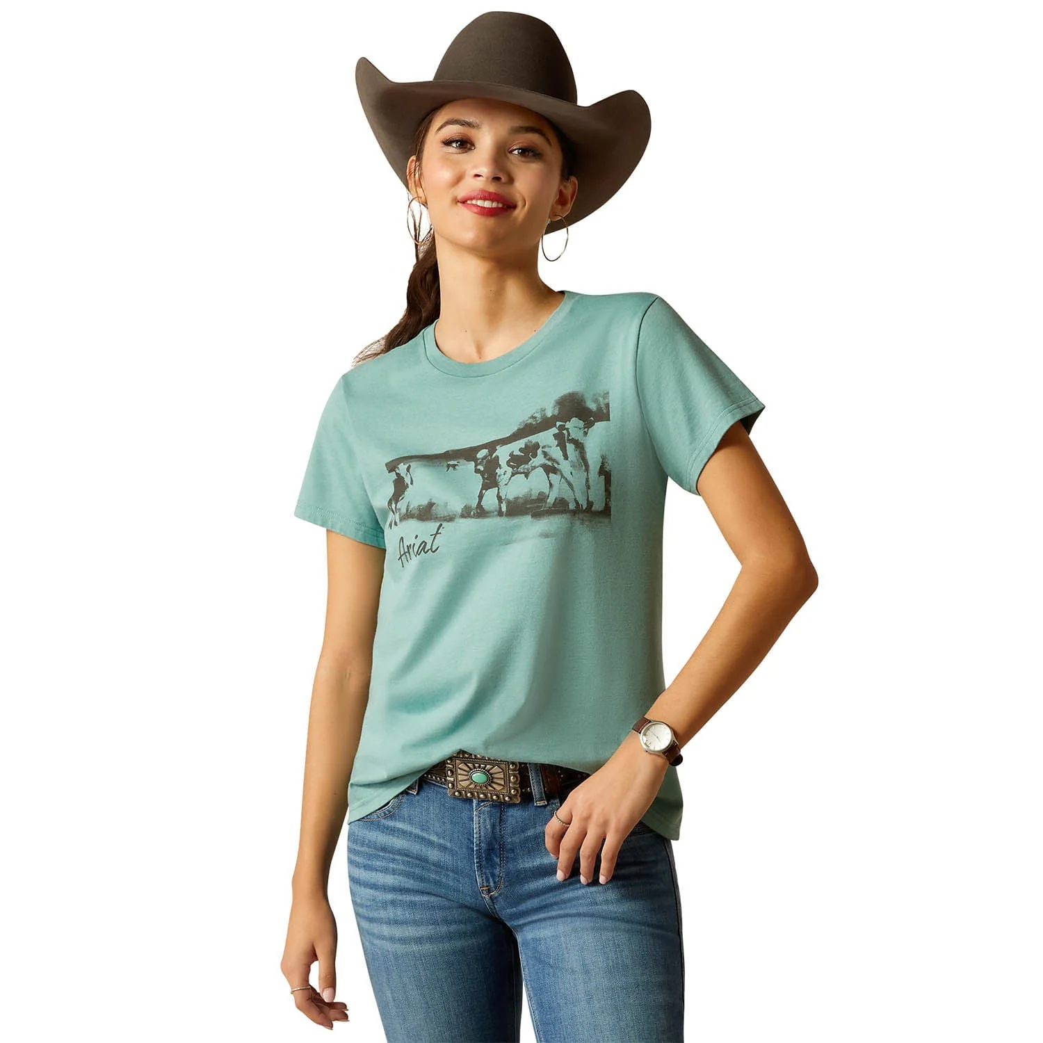 Ariat Women's Wholesome Heifer Shortsleeve Shirt - Healthber