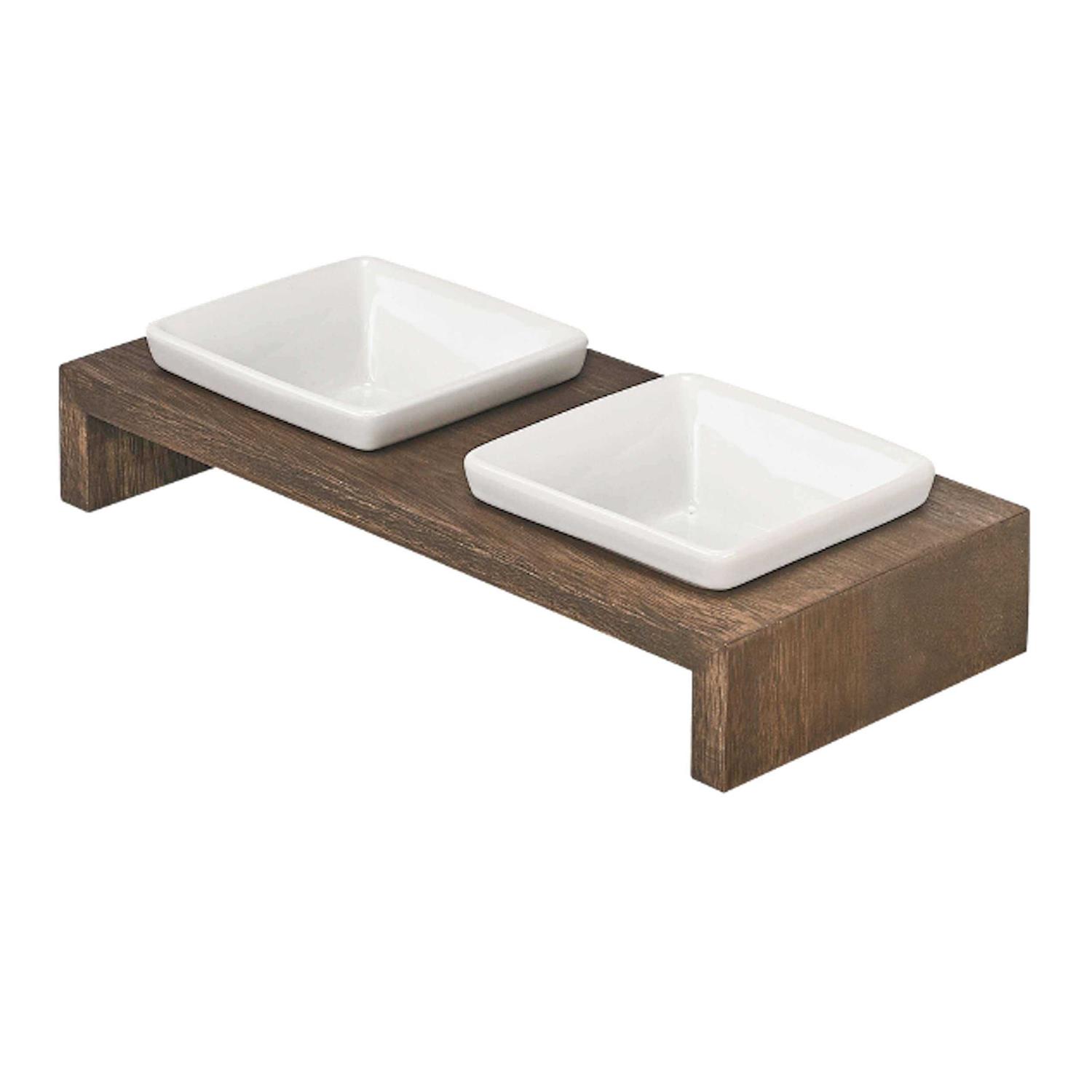 Bowsers Artisan Double Dog Feeder - Healthber