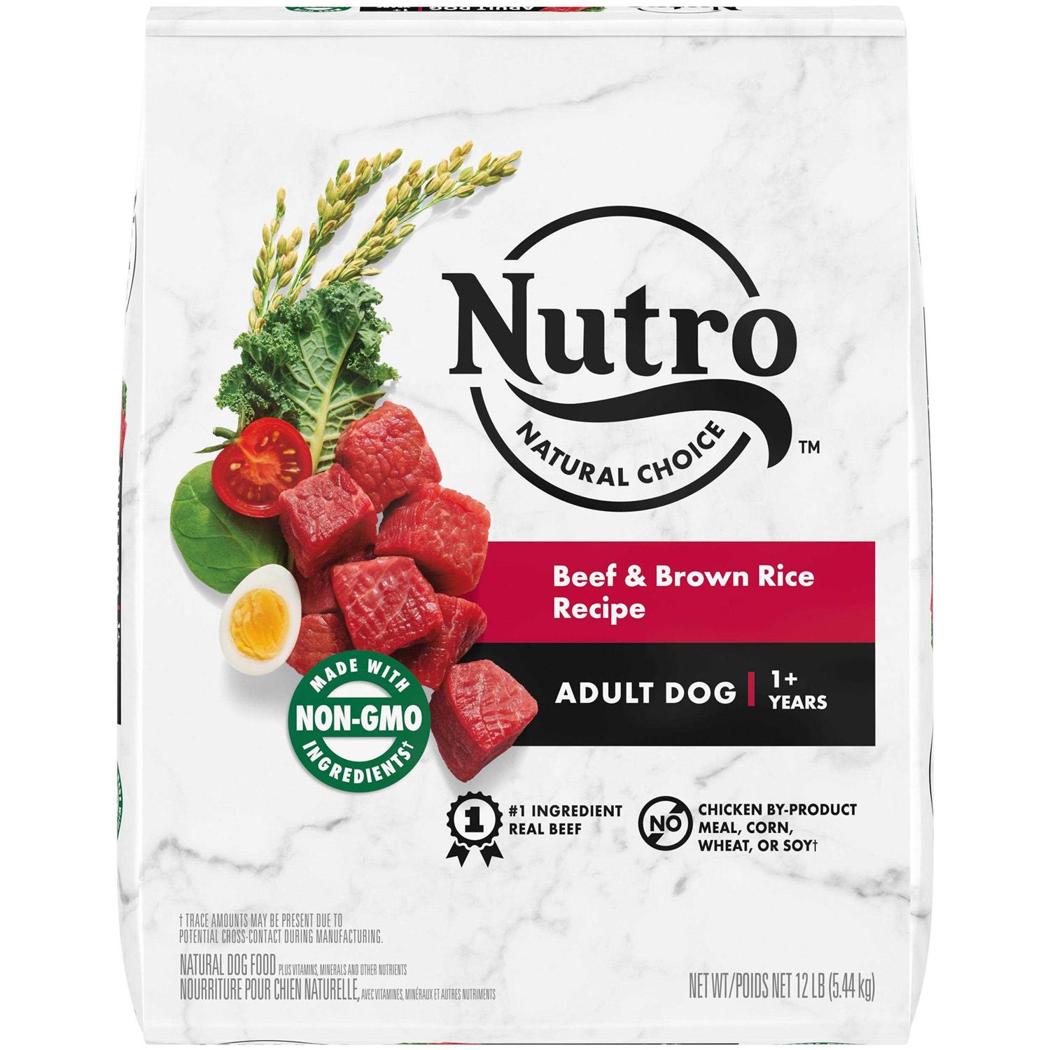 Nutro Natural Choice Adult Beef Rice Dry Dog Food - Healthber