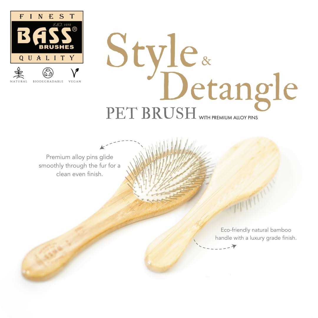 Bass Brushes Pet Brush Style Detangle - Healthber