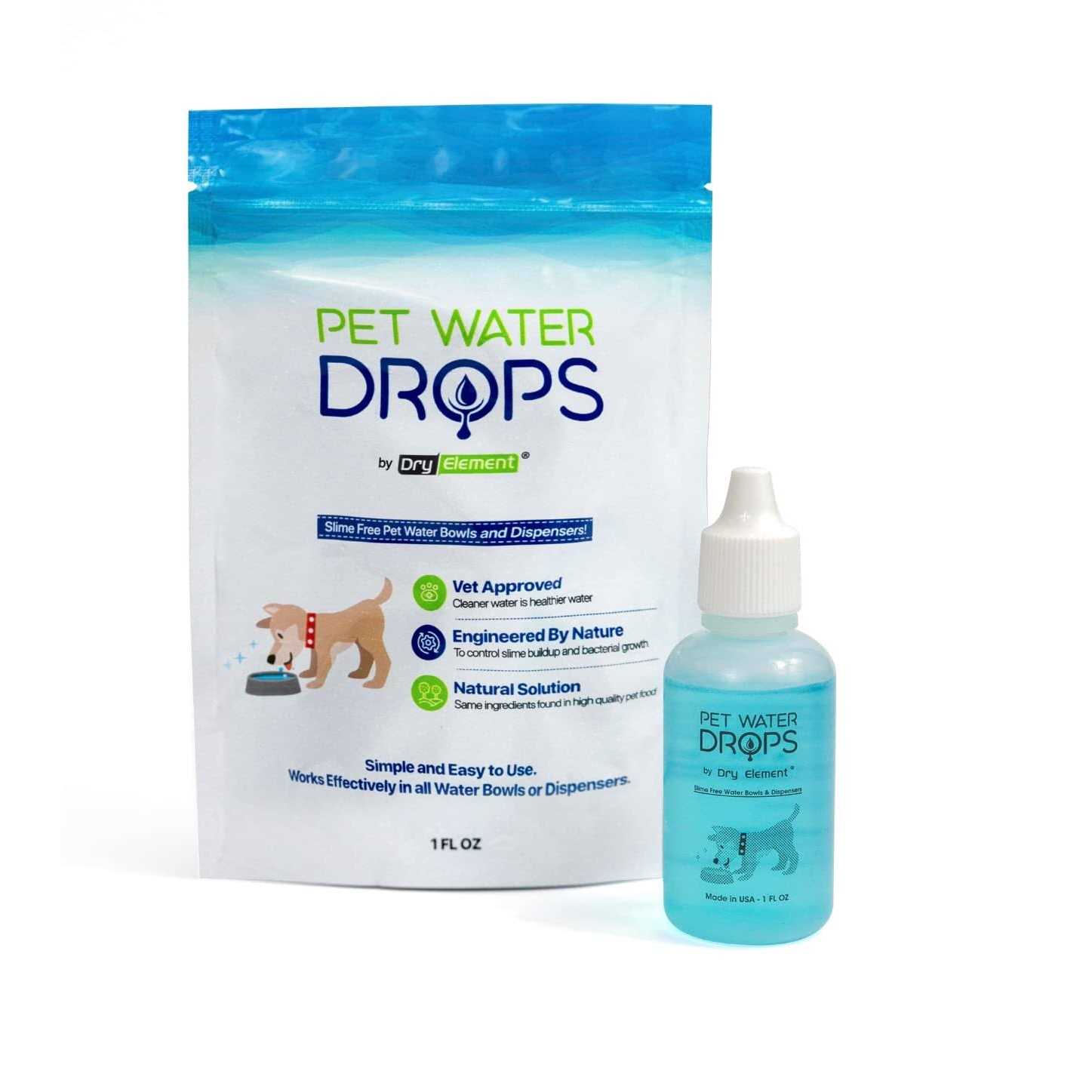 Dry Element Pet Water Drops Dog and Cat Water Additive for Dental and Oral Care - Healthber