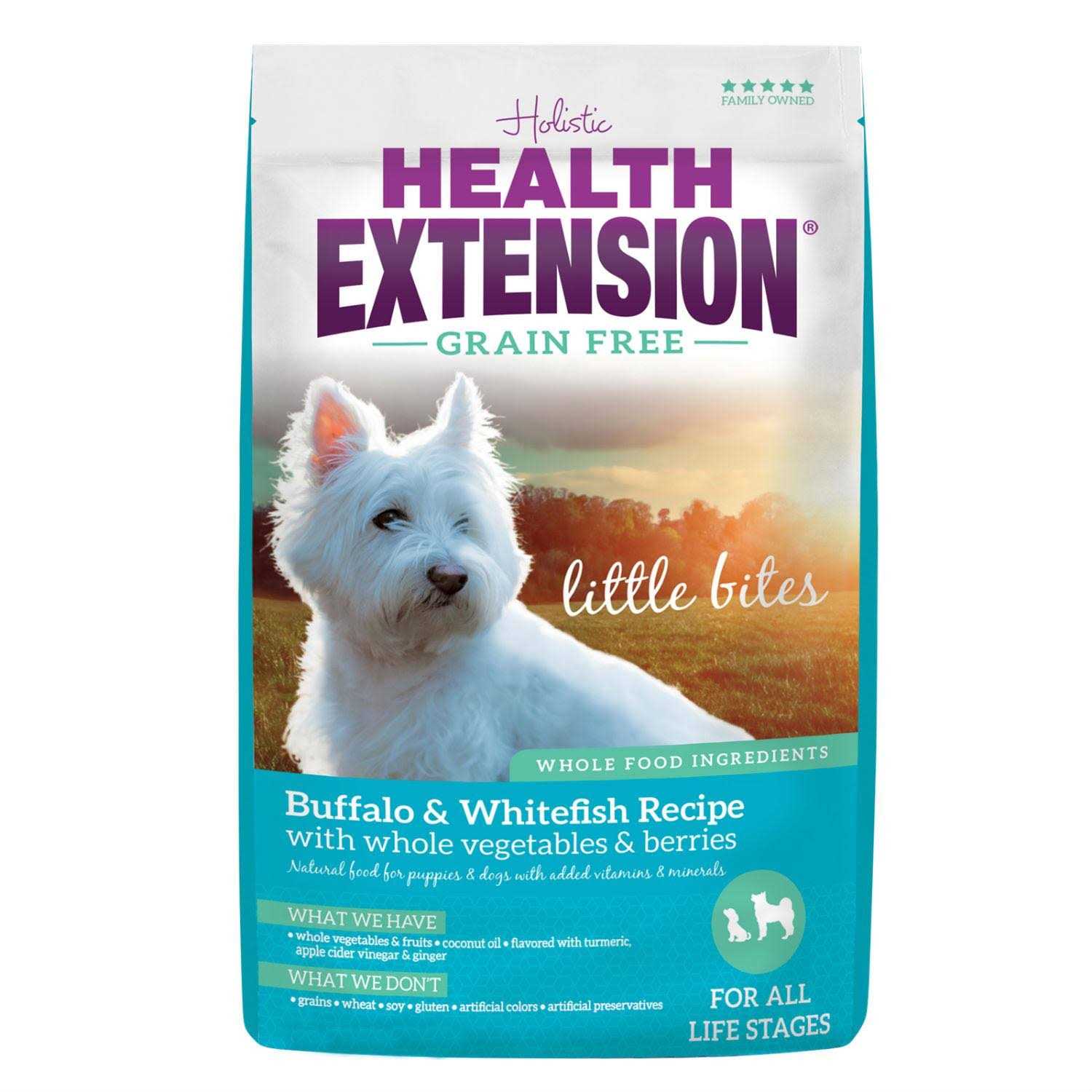 Health Extension Grain Free Buffalo & Whitefish Little Bites Dry Dog Food - Healthber