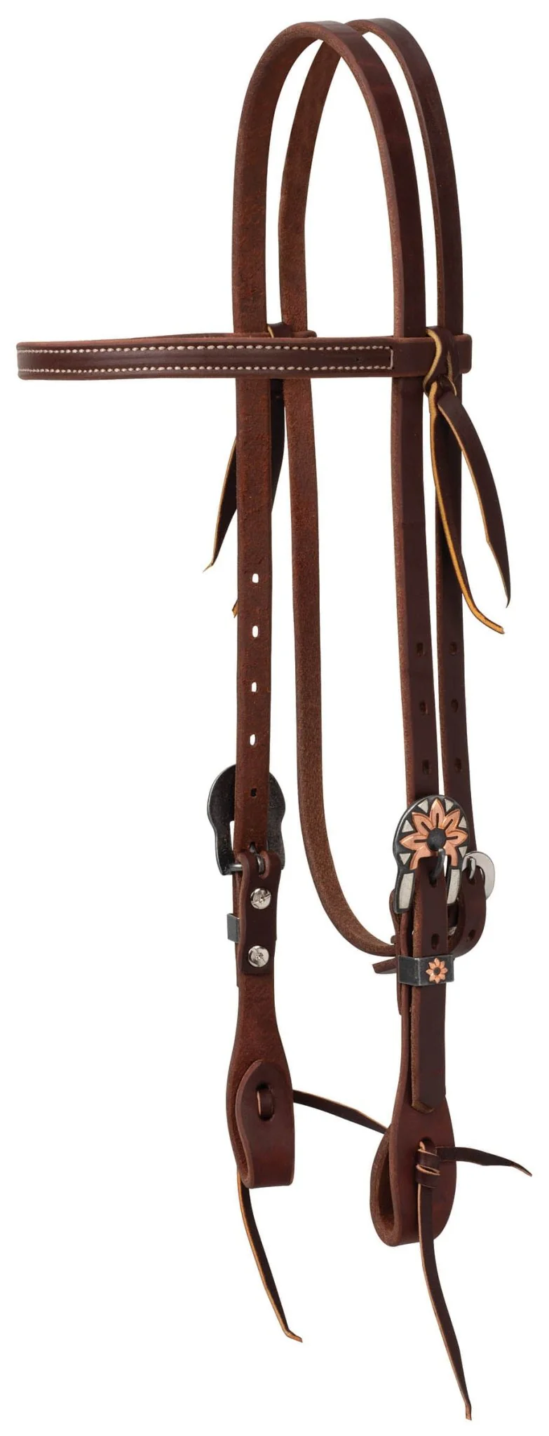 Weaver Working Tack Copper Flower Browband Headstall - Healthber