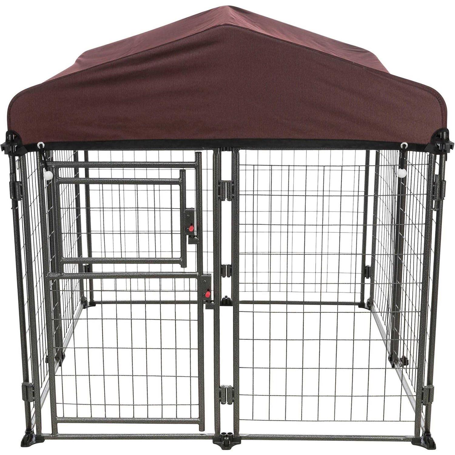 TRIXIE Deluxe Outdoor Dog Kennel with Cover - Healthber