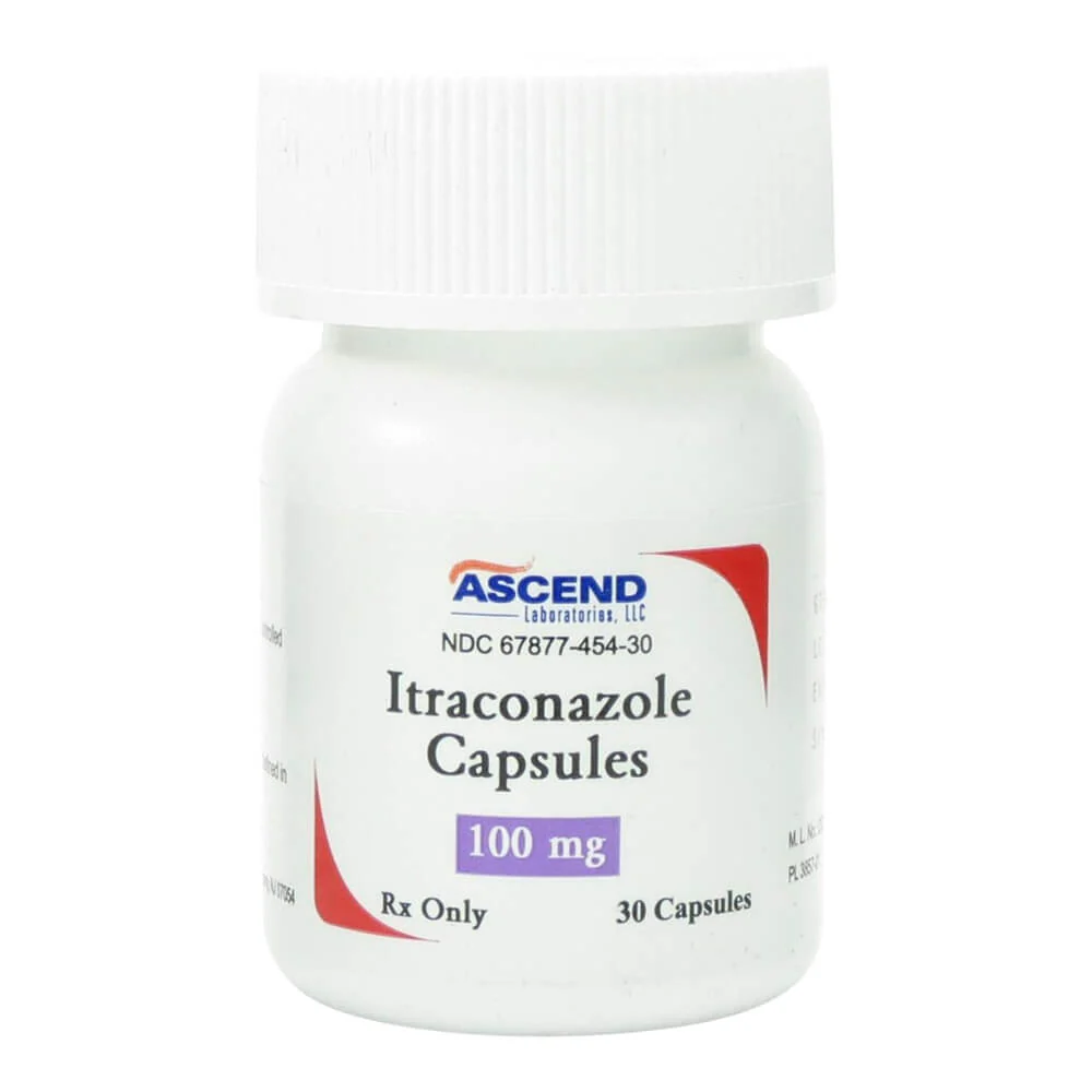 Rx Itraconazole Capsules, 100mg, 30 ct - Healthber