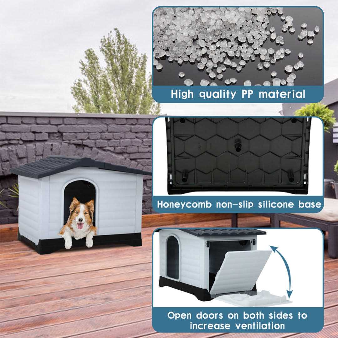 Bestpet Dog House for Small, Medium and Large Dogs Plastic - Healthber