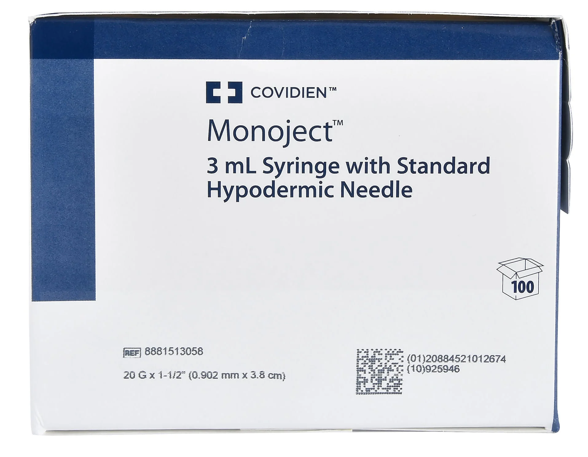 Ideal Luer Lock Syringe/Needle Combo, Boxes - Healthber