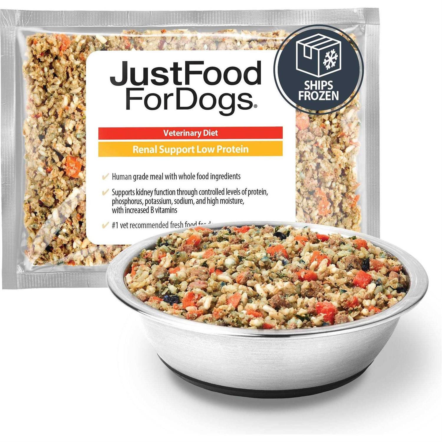 JustFoodForDogs Renal Support Low Protein Diet - Healthber